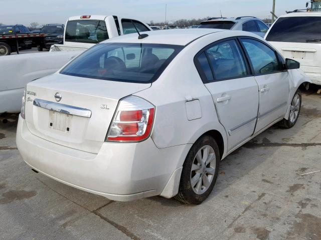 3N1AB6AP8AL729125 - 2010 NISSAN SENTRA 2.0 WHITE photo 4