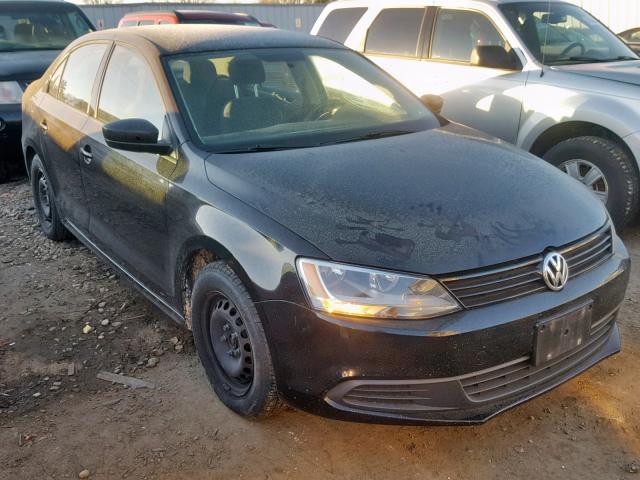 3VW2K7AJ7EM376960 - 2014 VOLKSWAGEN JETTA BASE BLACK photo 1