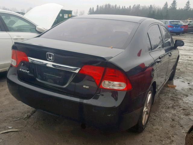 2HGFA1F60BH011394 - 2011 HONDA CIVIC LX-S BLACK photo 4