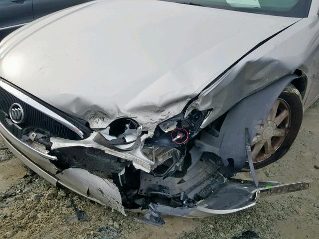 2G4WD582861250659 - 2006 BUICK LACROSSE C SILVER photo 9