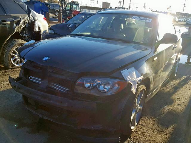 WBAUP9C56BVL90596 - 2011 BMW 128 I BLACK photo 2