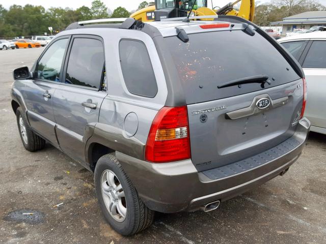 KNDJF723067224954 - 2006 KIA NEW SPORTA GRAY photo 3