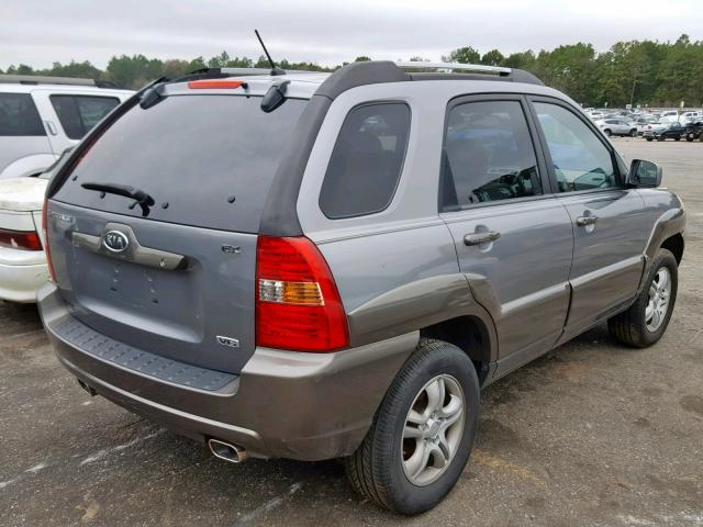 KNDJF723067224954 - 2006 KIA NEW SPORTA GRAY photo 4