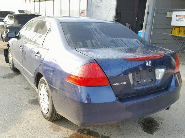 1HGCM56136A036011 - 2006 HONDA ACCORD VAL BLUE photo 3