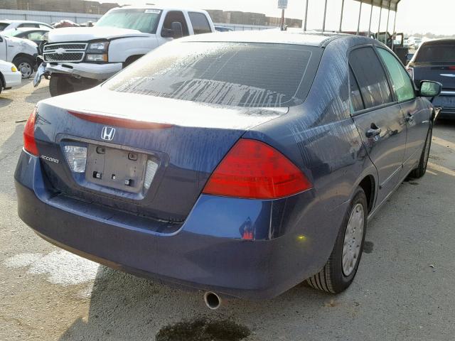 1HGCM56136A036011 - 2006 HONDA ACCORD VAL BLUE photo 4