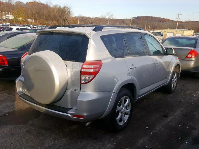 2T3DF4DV7BW163322 - 2011 TOYOTA RAV4 LIMIT SILVER photo 4