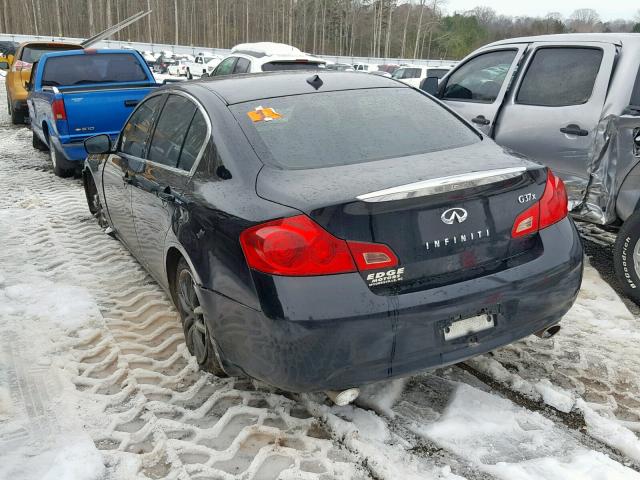 JNKCV61F79M351027 - 2009 INFINITI G37 BLACK photo 3