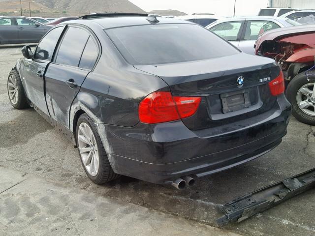 WBAPH5G5XBNM78726 - 2011 BMW 328 I SULE BLACK photo 3