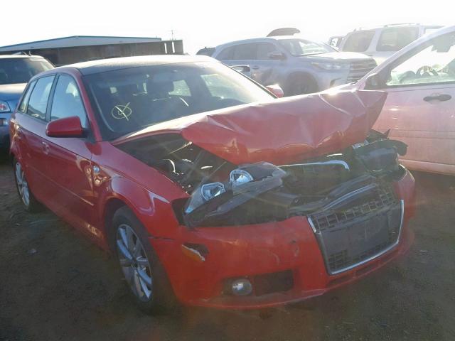 WAUHF78P47A046685 - 2007 AUDI A3 2 RED photo 1