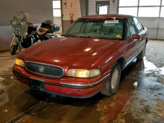 1G4HP52K0XH412047 - 1999 BUICK LESABRE CU BURGUNDY photo 2