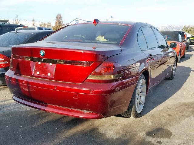 WBAGN63453DS44321 - 2003 BMW 745 LI RED photo 4