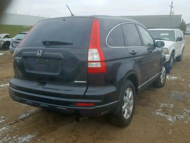 5J6RE3H40BL033111 - 2011 HONDA CR-V SE BLACK photo 4