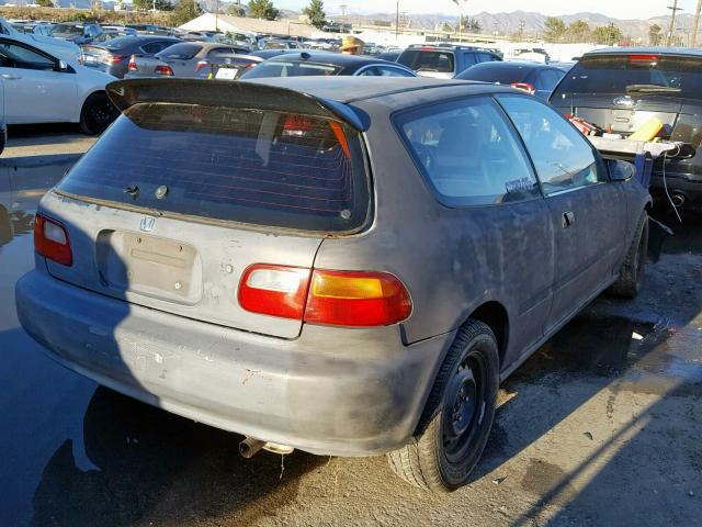 2HGEH2352PH535114 - 1993 HONDA CIVIC CX BLACK photo 4