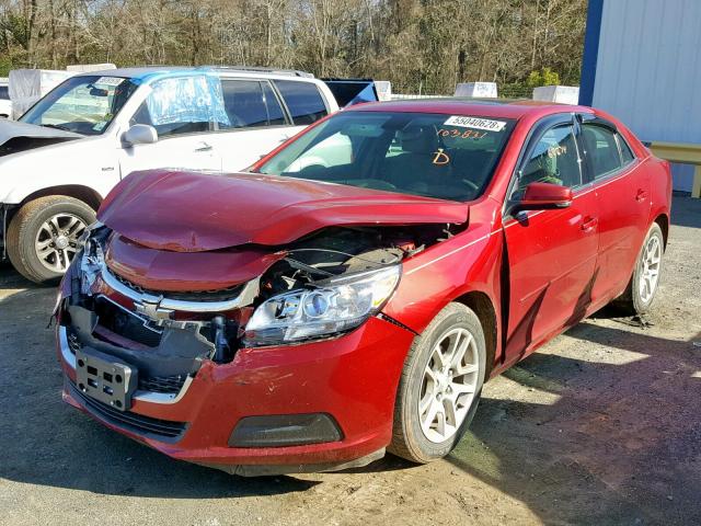 1G11C5SL1EF103831 - 2014 CHEVROLET MALIBU 1LT RED photo 2