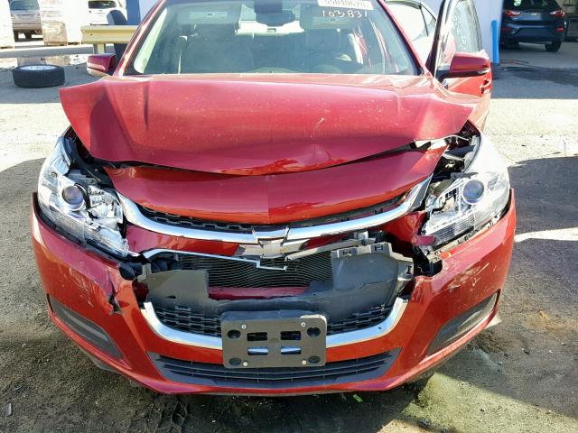 1G11C5SL1EF103831 - 2014 CHEVROLET MALIBU 1LT RED photo 7