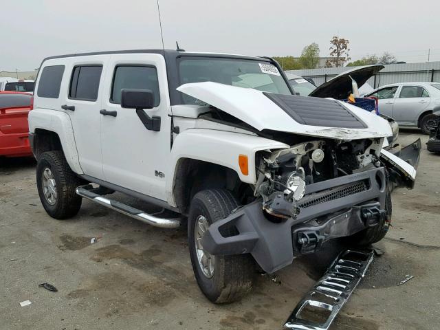 5GTDN13E478102616 - 2007 HUMMER H3 WHITE photo 1