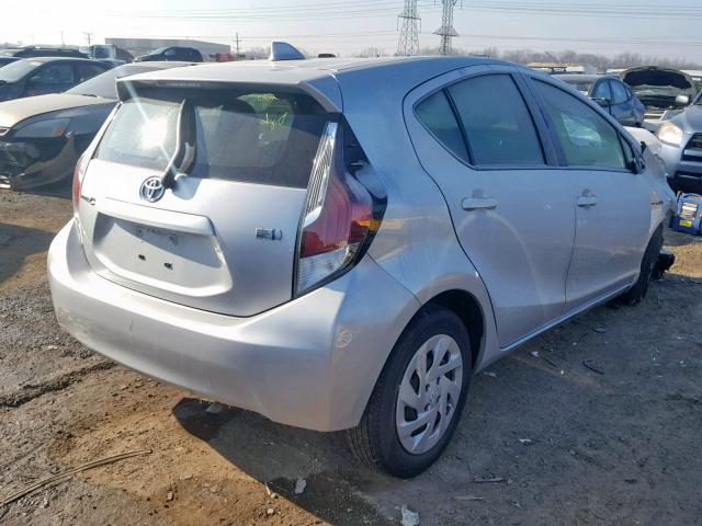 JTDKDTB34G1118787 - 2016 TOYOTA PRIUS C SILVER photo 4