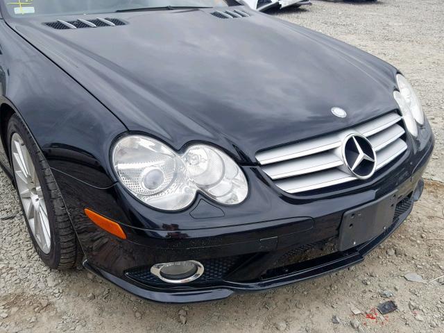 WDBSK71F78F140357 - 2008 MERCEDES-BENZ SL 550 BLACK photo 9