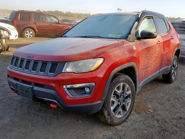 3C4NJDDB8HT681884 - 2017 JEEP COMPASS TR RED photo 2