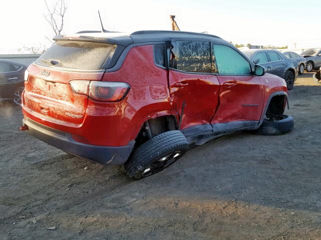 3C4NJDDB8HT681884 - 2017 JEEP COMPASS TR RED photo 4