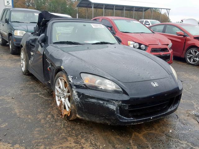 JHMAP21455S004021 - 2005 HONDA S2000 BLACK photo 1