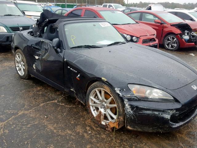 JHMAP21455S004021 - 2005 HONDA S2000 BLACK photo 9