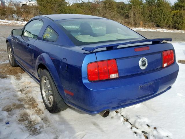 1ZVHT82H455169716 - 2005 FORD MUSTANG GT BLUE photo 3