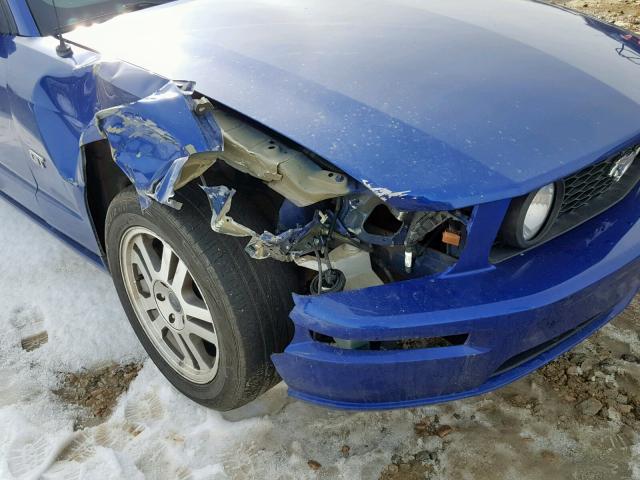 1ZVHT82H455169716 - 2005 FORD MUSTANG GT BLUE photo 9