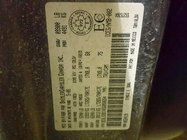 3D3LS38C45G858654 - 2005 DODGE RAM 3500 S GRAY photo 10