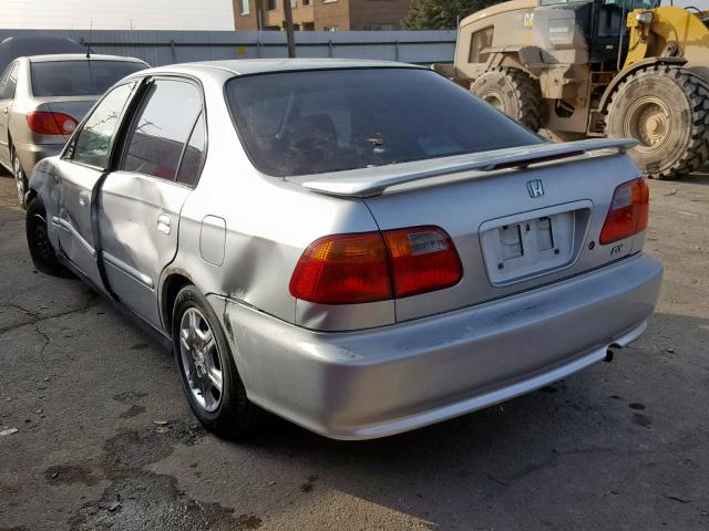 2HGEJ6610YH527051 - 2000 HONDA CIVIC BASE SILVER photo 3