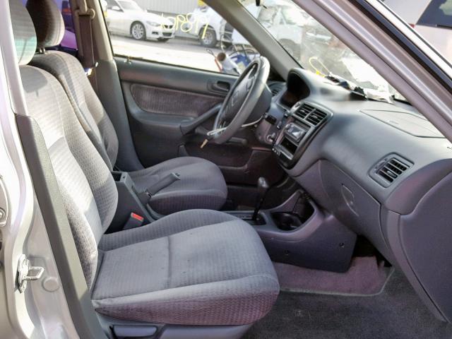 2HGEJ6610YH527051 - 2000 HONDA CIVIC BASE SILVER photo 5