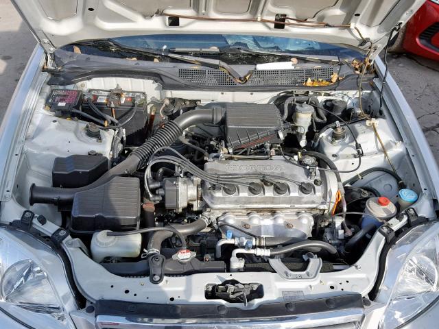 2HGEJ6610YH527051 - 2000 HONDA CIVIC BASE SILVER photo 7