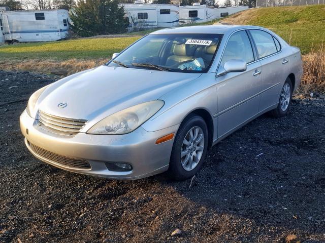 JTHBF30G230127518 - 2003 LEXUS ES 300 SILVER photo 2