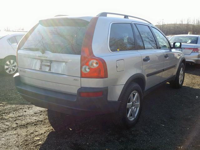 YV1CZ592651184103 - 2005 VOLVO XC90 SILVER photo 4