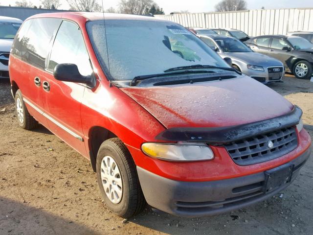 2P4GP2537YR565531 - 2000 PLYMOUTH VOYAGER RED photo 1