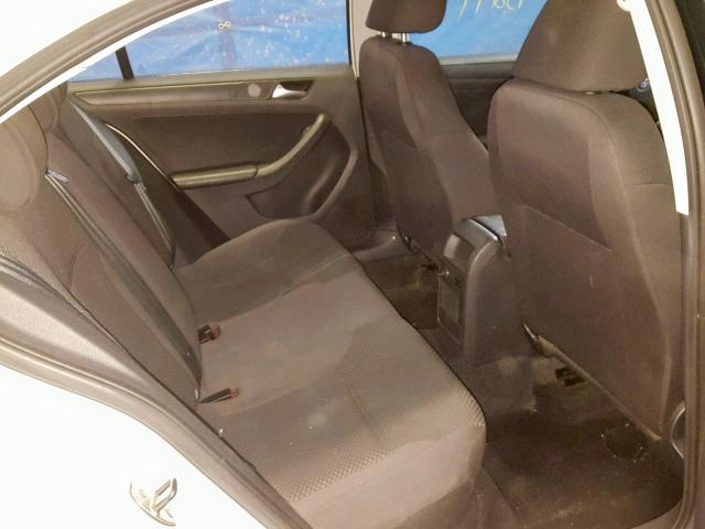 3VW2K7AJ6DM294894 - 2013 VOLKSWAGEN JETTA BASE 白色 照片 6
