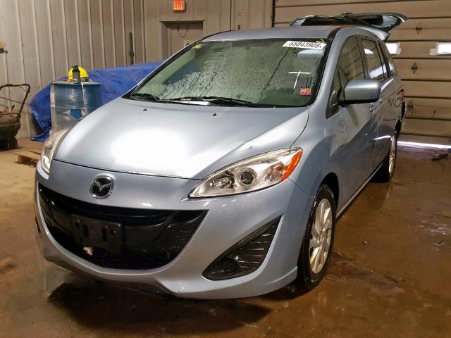 JM1CW2BL7C0133325 - 2012 MAZDA 5 BLUE photo 2