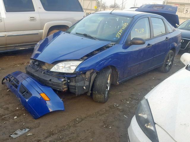 1FAFP34NX6W243257 - 2006 FORD FOCUS ZX4 BLUE photo 2