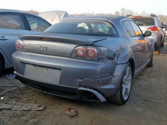 JM1FE173340105896 - 2004 MAZDA RX8 GRAY photo 4