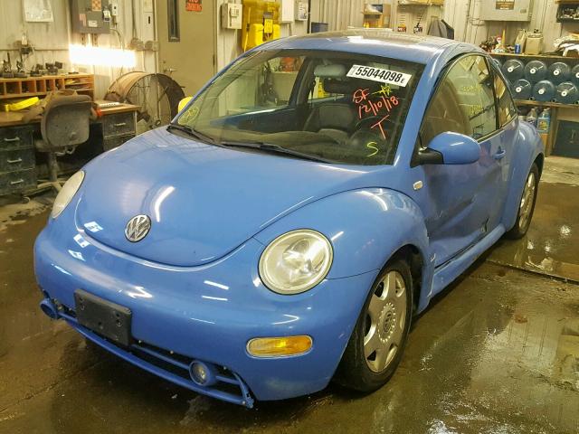 3VWCC21C61M428952 - 2001 VOLKSWAGEN NEW BEETLE ლურჯი ფოტო 2