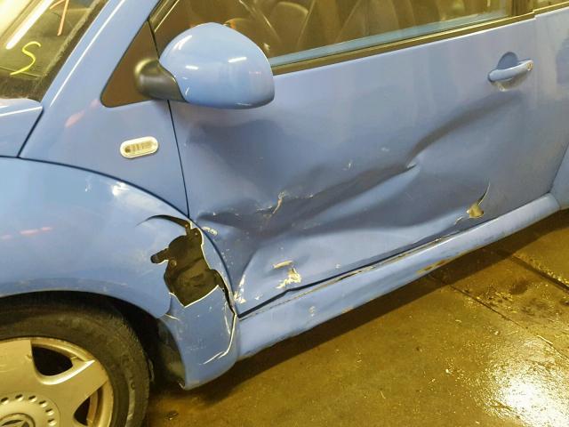 3VWCC21C61M428952 - 2001 VOLKSWAGEN NEW BEETLE ლურჯი ფოტო 9