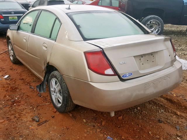 1G8AJ55F06Z175567 - 2006 SATURN ION LEVEL GOLD photo 3