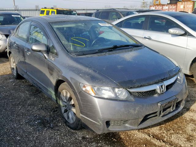 2HGFA16979H323989 - 2009 HONDA CIVIC EXL GRAY photo 1