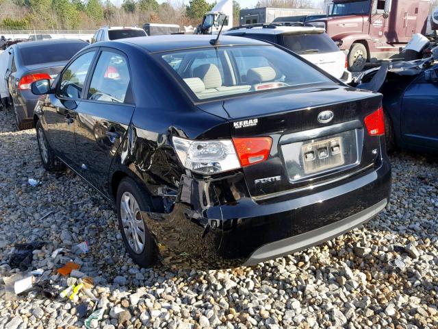 KNAFU4A20A5219855 - 2010 KIA FORTE EX BLACK photo 3