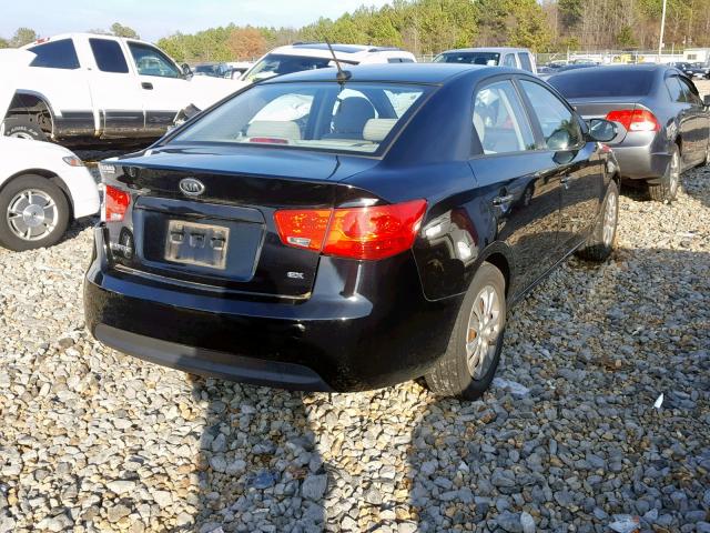 KNAFU4A20A5219855 - 2010 KIA FORTE EX BLACK photo 4