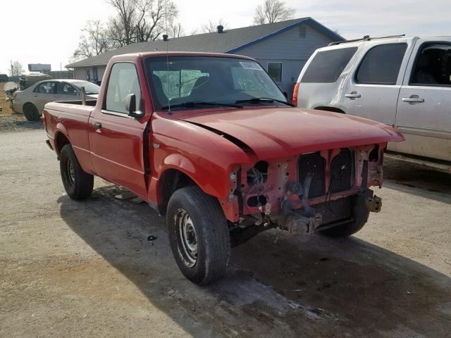 1FTYR10D23PA99692 - 2003 FORD RANGER RED photo 1