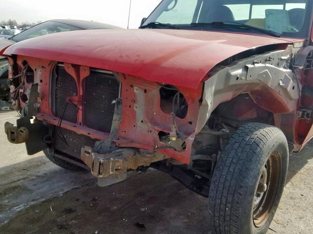 1FTYR10D23PA99692 - 2003 FORD RANGER RED photo 9