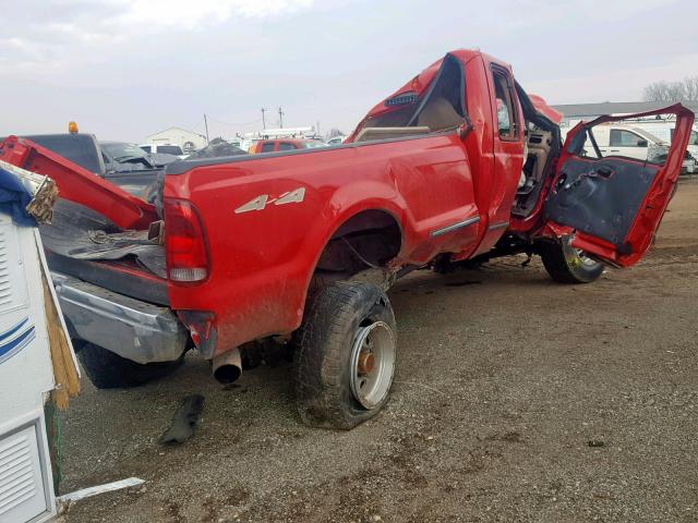 1FTSX31S5XED25746 - 1999 FORD F350 SRW S RED photo 4