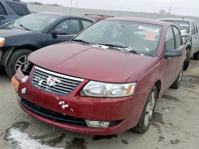 1G8AL58F77Z179235 - 2007 SATURN ION LEVEL BURGUNDY photo 2