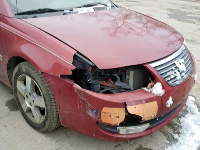 1G8AL58F77Z179235 - 2007 SATURN ION LEVEL BURGUNDY photo 9